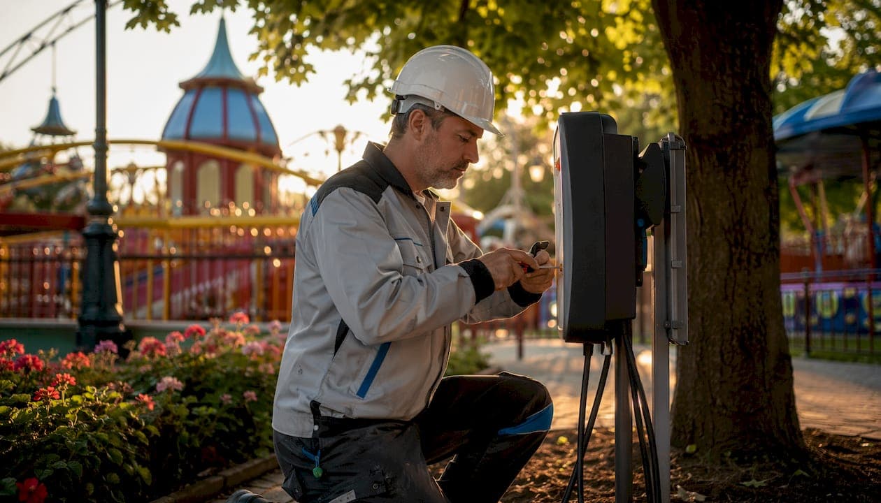 Ladestation Freizeitpark outdoor installieren: Praxisguide